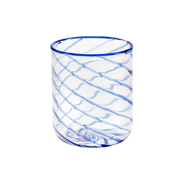 Glass Twist Tumbler Blue Studio Dine