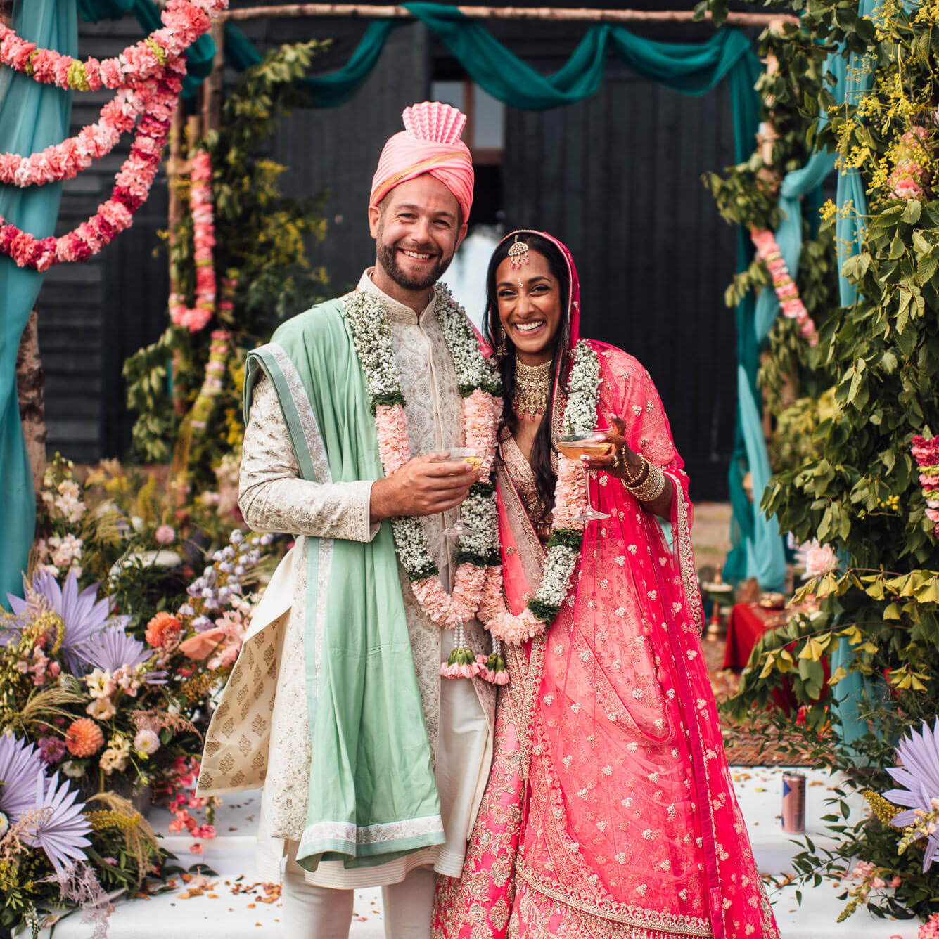 Zeena & Zack’s Wedding was featured in British VOGUE