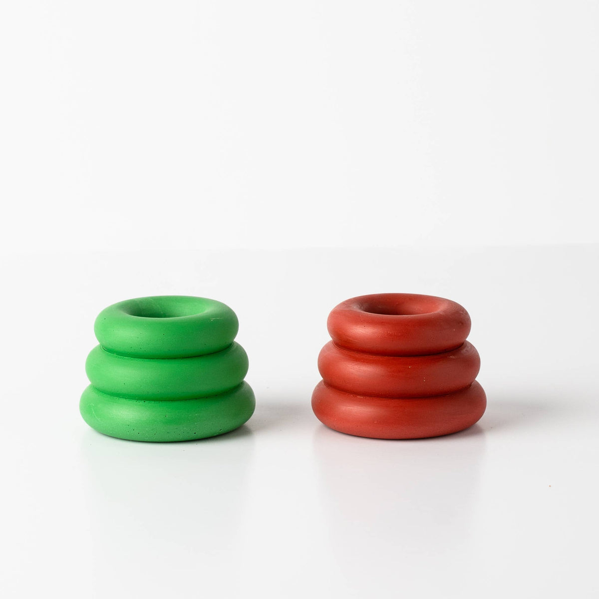 Triple O Candleholder - Red