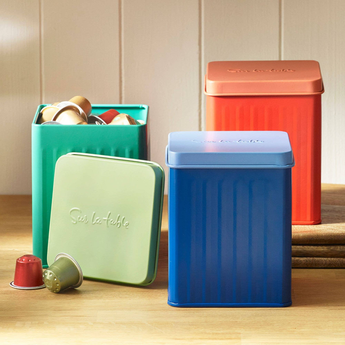 Sur La Table Set of 3 Storage Tins