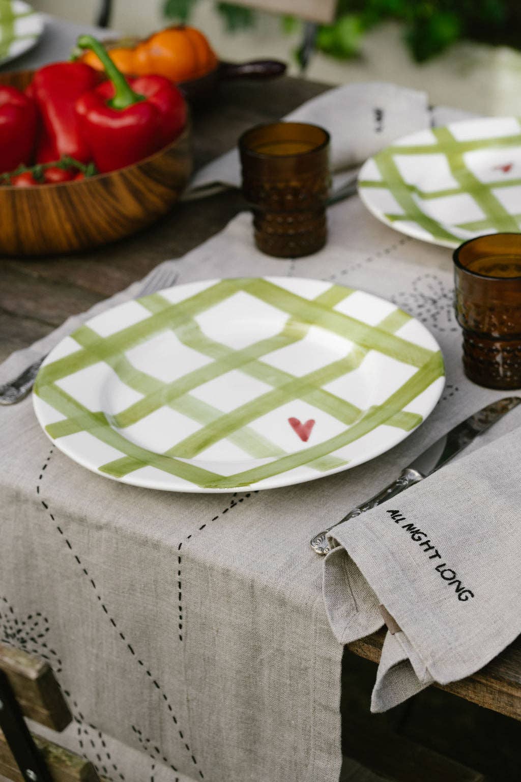 Picnic Ceramic Dinner Plate