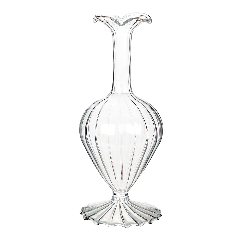Clear Large Glass Bud Vase