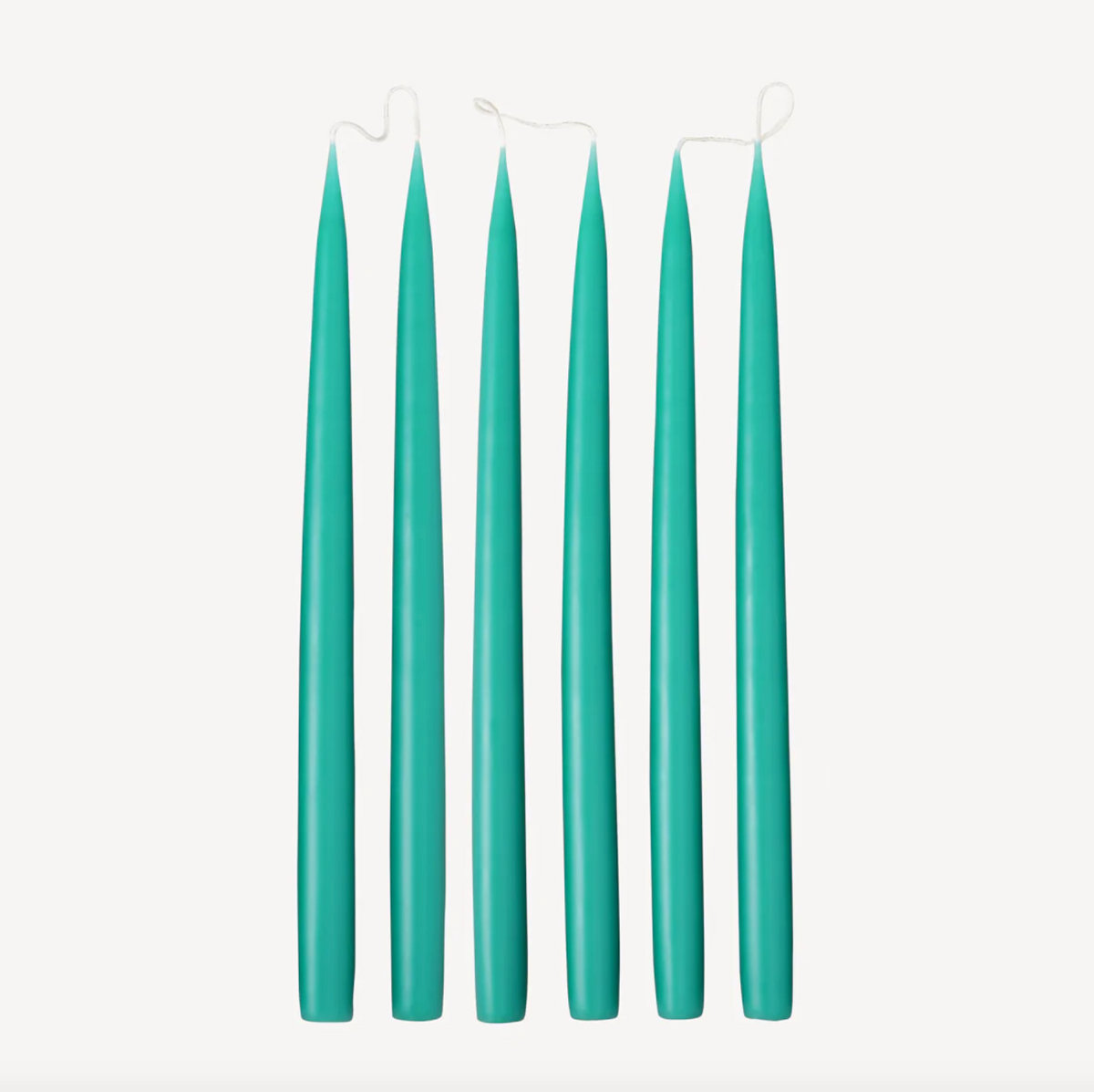Turquoise Taper Candle