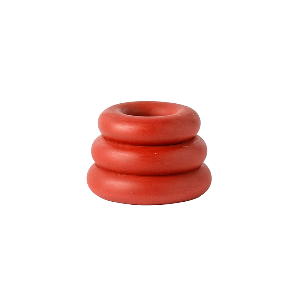 Triple O Candleholder - Red