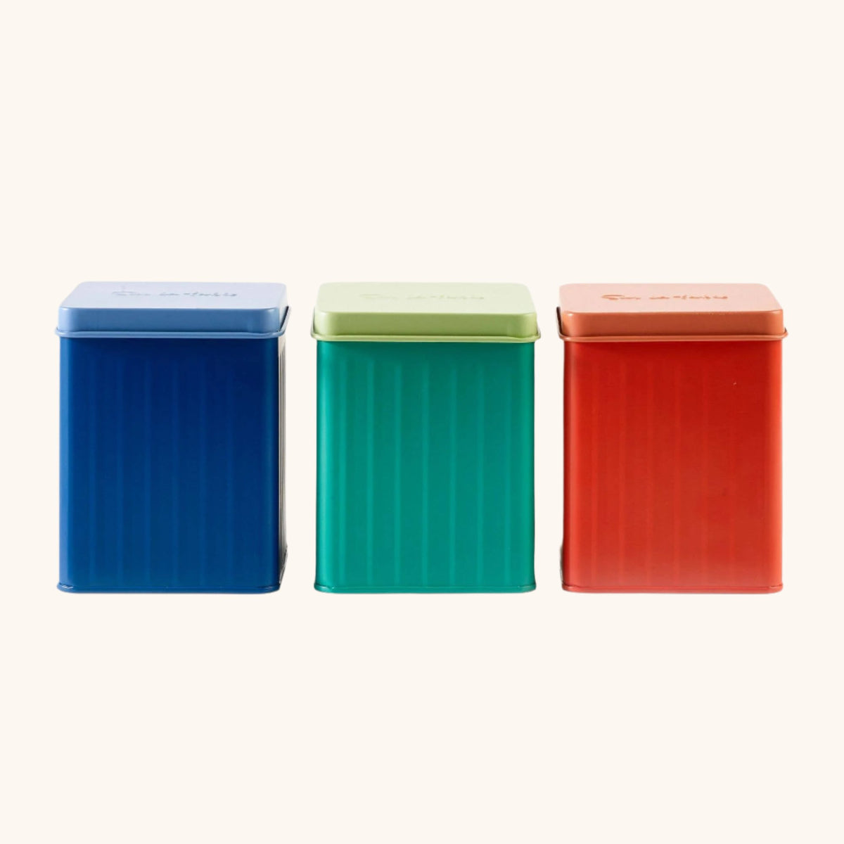 Sur La Table Set of 3 Storage Tins