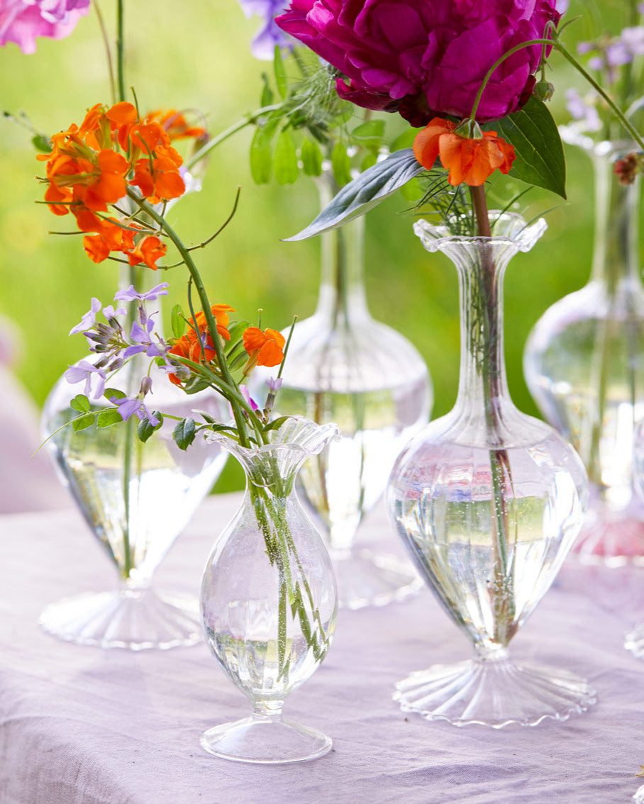 Clear Small Glass Bud Vase