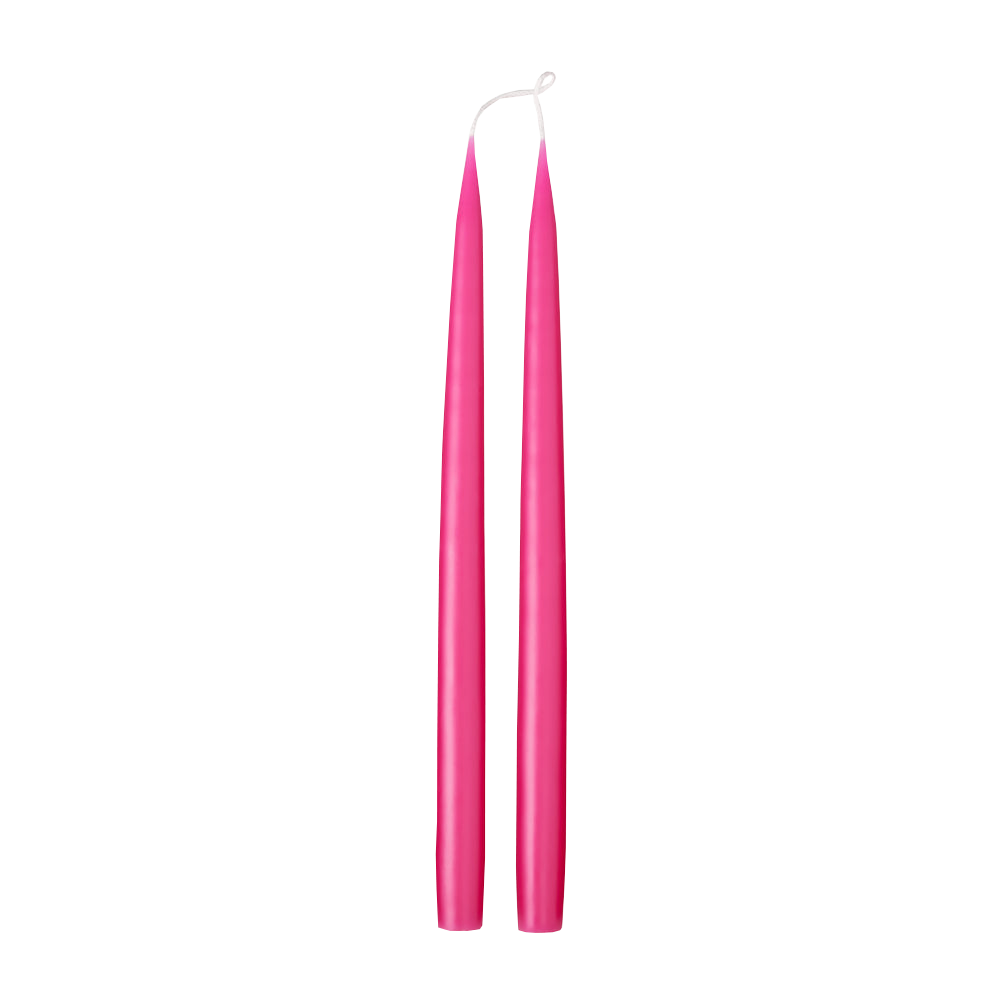 Cut out Light Cherry Taper dinner candle 
