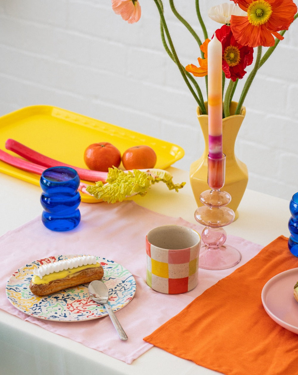 Weekend IN Bloomin&#39; Spring with Studio Dine Store Sunset Zero Waste Marbled Dinner Candle
